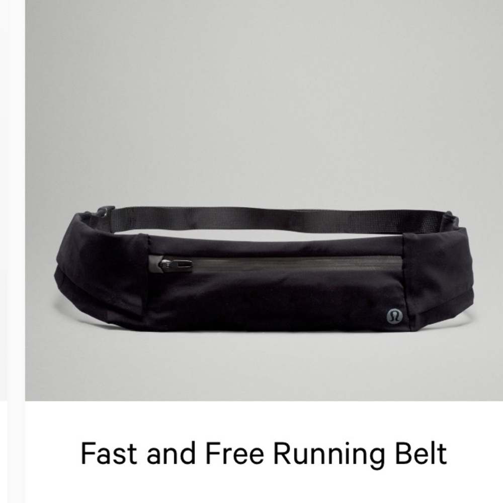 lululemon athletica Black Belt Bag Sleek Design Water-Resistant